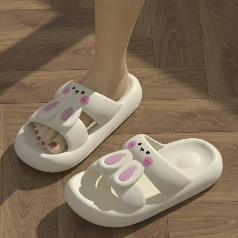 Women Slippers Summer New Pattern Fashion Cartoon Cute Rabbit Thick Sole S Slippers for Women Size 7 Robe and Slippers Set Women