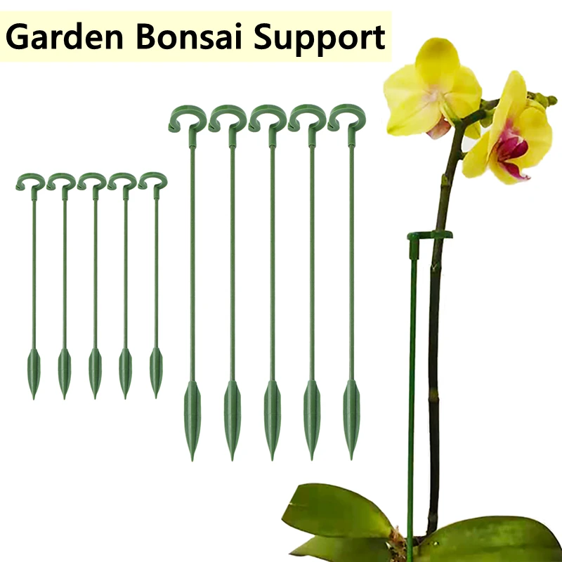 

10Pcs Butterflies Orchid Succulent Flower Stand Holder Potted Support Rod Garden Supplies Plants Stem Climbing Fixed Supporter
