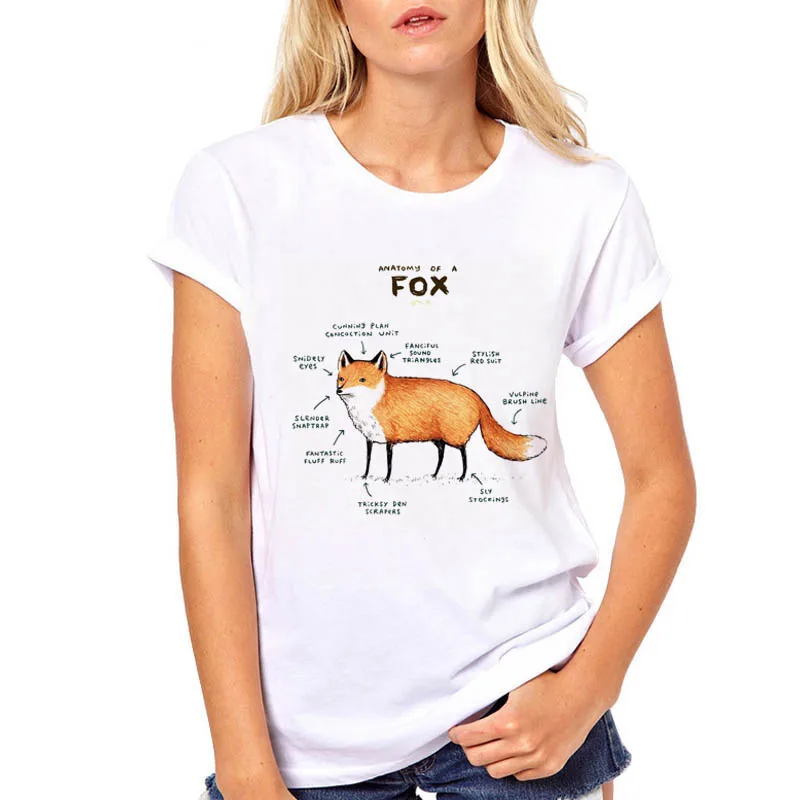 

Hakuna puk matata Harajuku kawaii fox cat graphic tees women tops aesthetic t shirt Crew neck summer clothes for women plus size