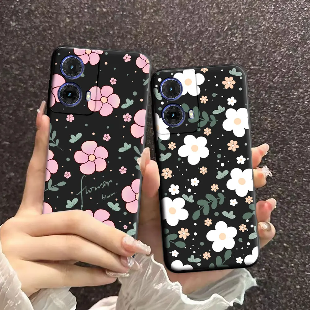 Для Motorola Moto G85 5G чехол Бабочка Мягкий Силиконовый Цветочный для телефона Новая