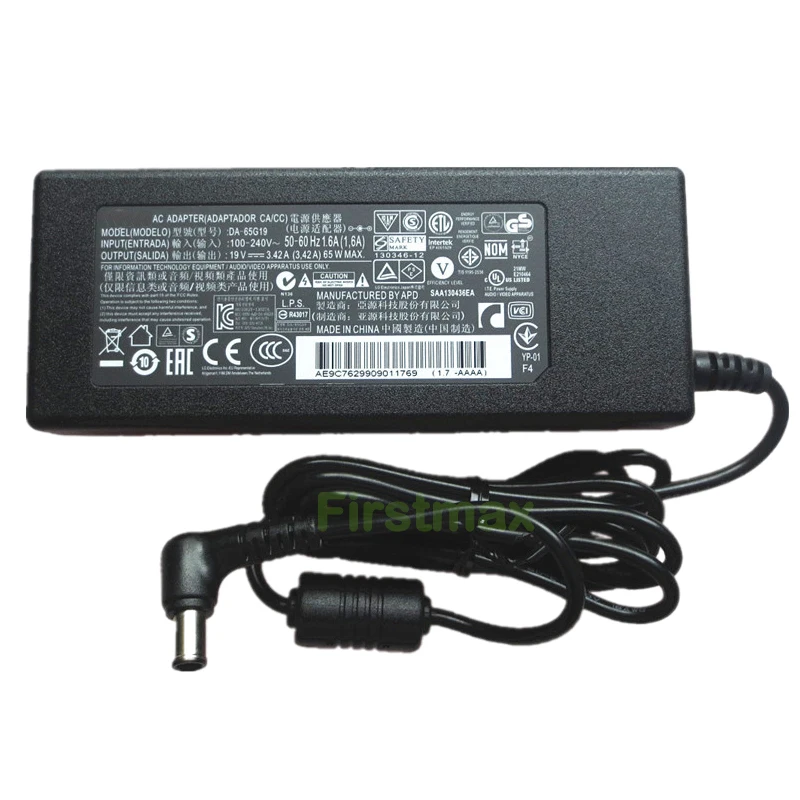 Зарядное устройство для LG 24MP67VQ M2280D E2442T M2450D M2451DS M2452D M2452T M2482 19 в 3 42 А 65 Вт