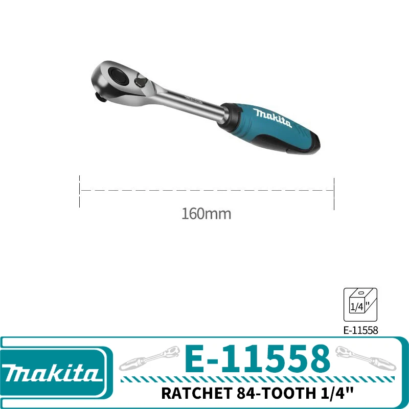

Makita Трещотка 84-зубья 1/4", 3/8", 1/2"