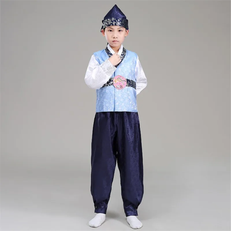 

2022 Korean Costume Boys Costumes Hanbok Student Children's Korean Costume Korean Embroidery Costume Traditional Hanbok LC781