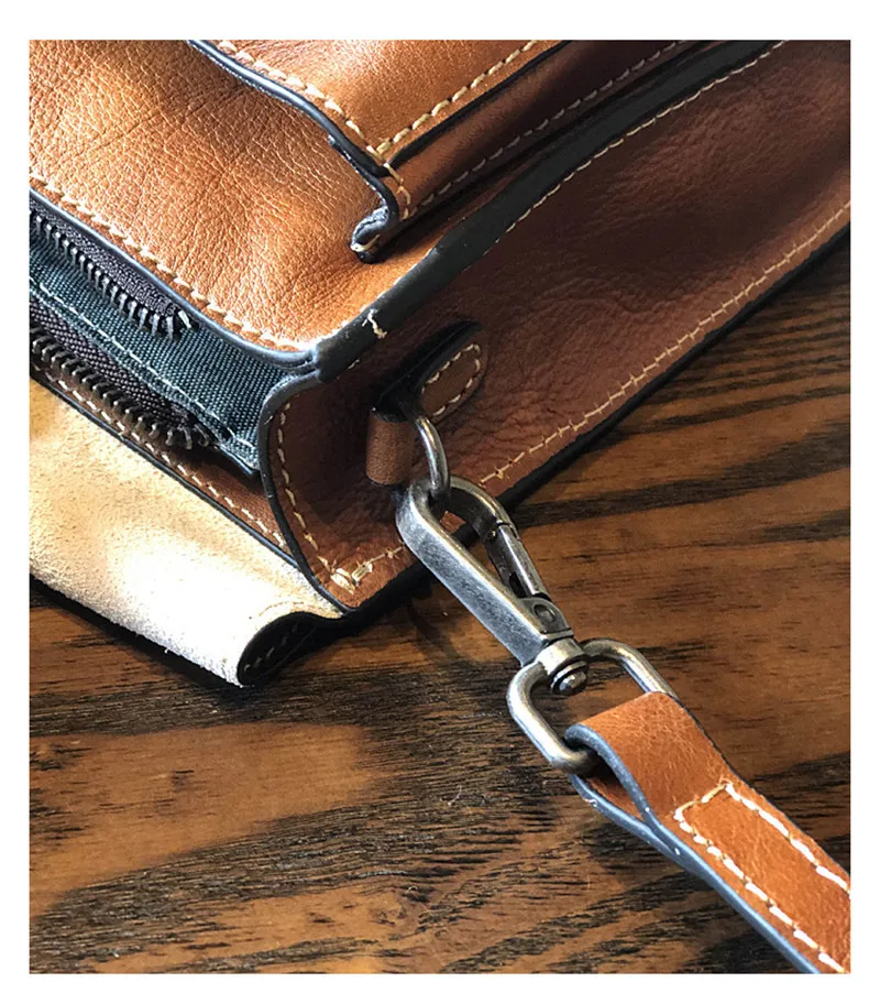 Retro fashion luxury natural genuine leather ladies mini Cambridge bag outdoor daily work college style shoulder messenger bag