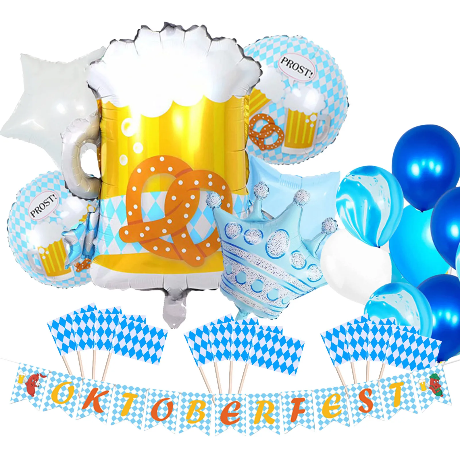 

Немецкие аксессуары для украшения, двусторонний треугольный вытяжной флаг для Фестиваля Пива, для помещений и улицы