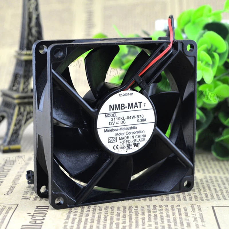 Фото Новый вентилятор охлаждения NMB 3110KL-04W-B70 DC12V 0.38A, 2-проводной # QW №3