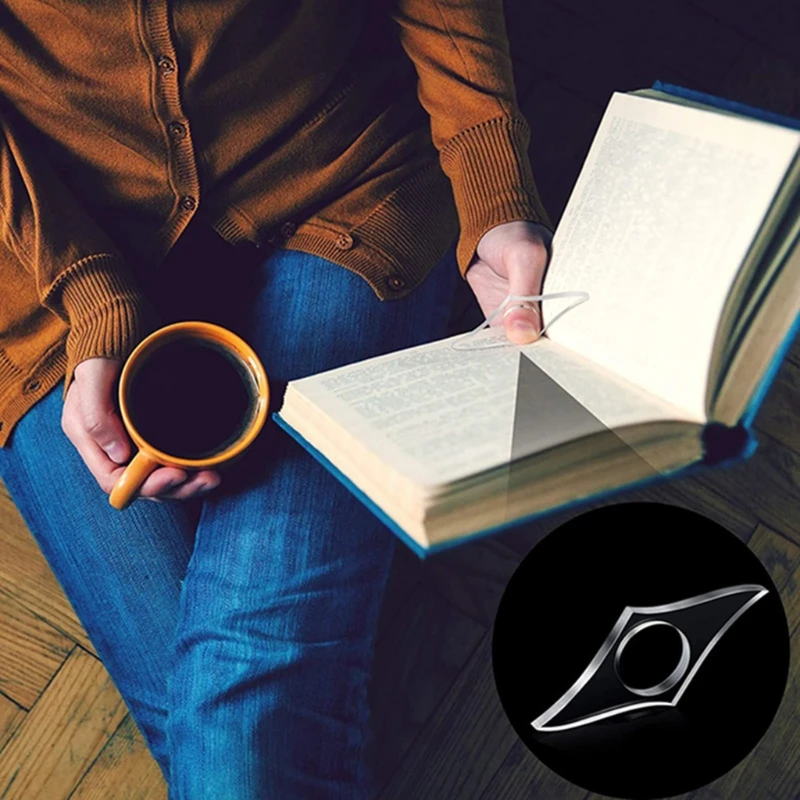 3 размера прозрачный разделитель для страницы держатель большого пальца