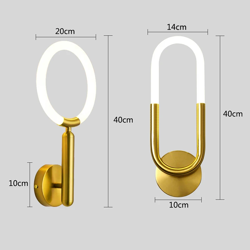 Настенные светильники в скандинавском стиле современное светодиодное освещение