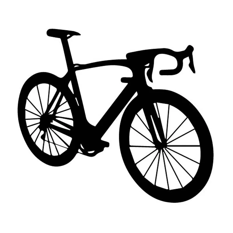 

Black/Silver Interesting Sport Riding Bike Delicate Bicycle Vinly Decal Nice Decor Car Sticker 15.1CM*13.4CM