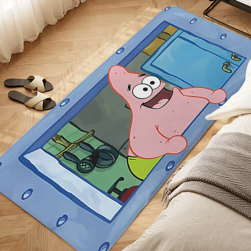 Living Room Floor Carpet Slip-resistant D-SpongeBobs Funny Kitchen House Entrance Mat Custom Doormat Balcony Hallway Bedroom Rug
