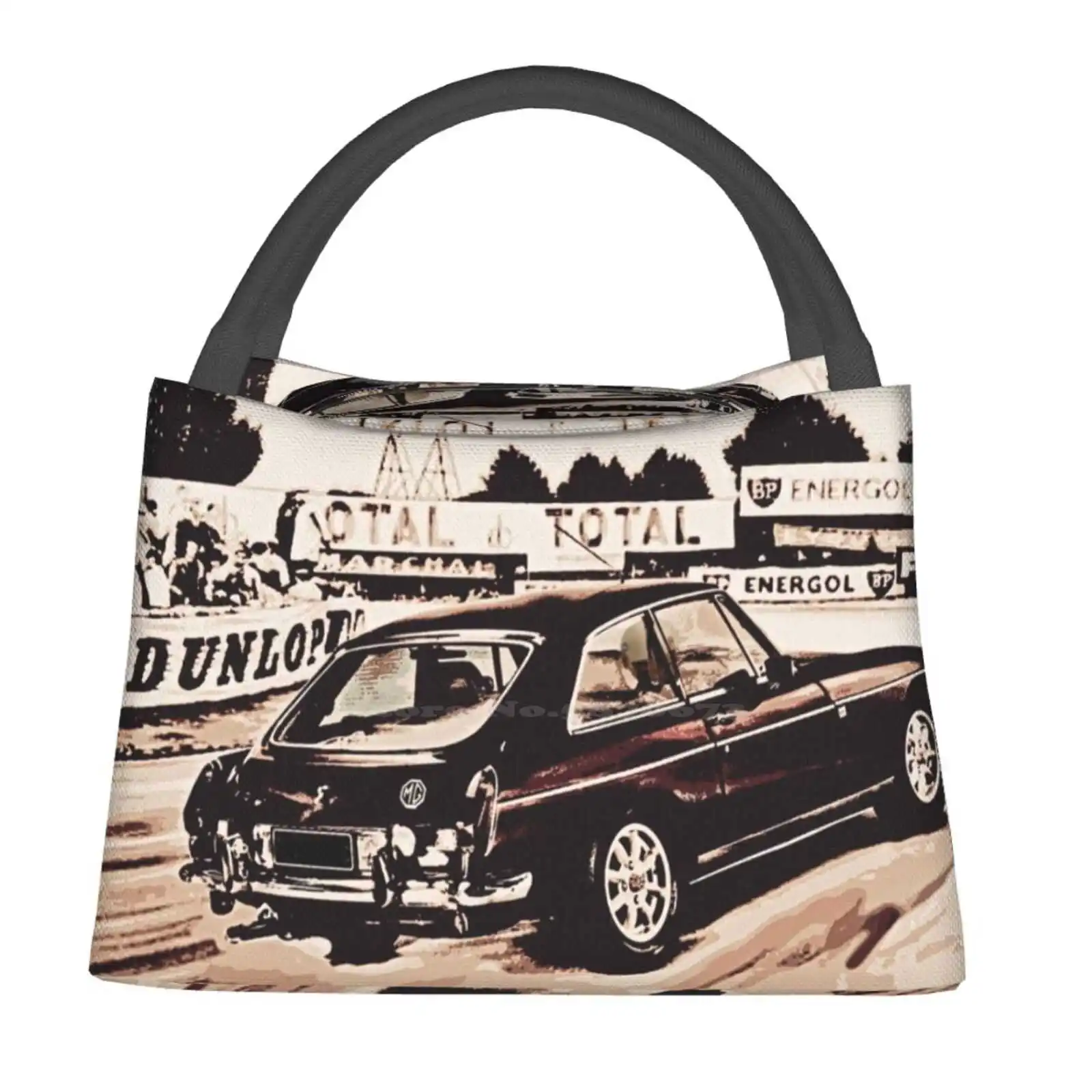 

Переносная сумка для ланча на трассе, теплоизолированный тоут для завтрака Mg Mgb Mgbgt Gt Mgc, скоростной ралли и гоночных автомобилей