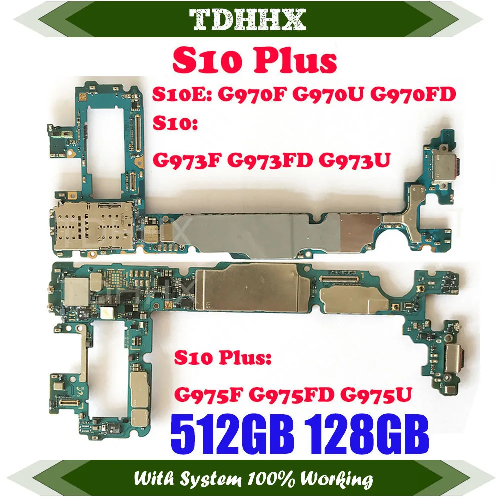 Материнская плата разблокированная Logic материнская S10 G973F G973FD G973U Plus G975F G975FD G975U S10E