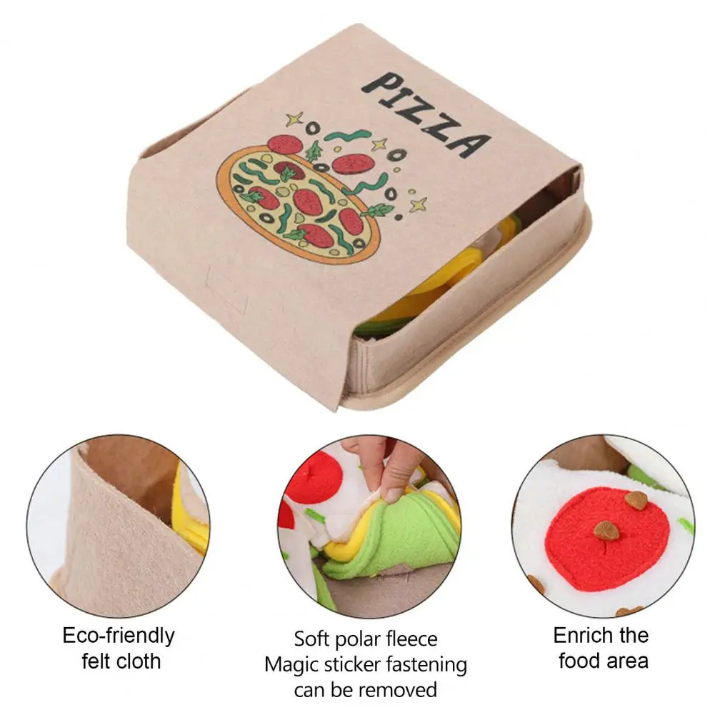 

Sniffing Game for Pets Pet Puzzle Toy Pizza Shape for Stress Relief Slow Feeding Natural Foraging Skills Development Pet Sniff