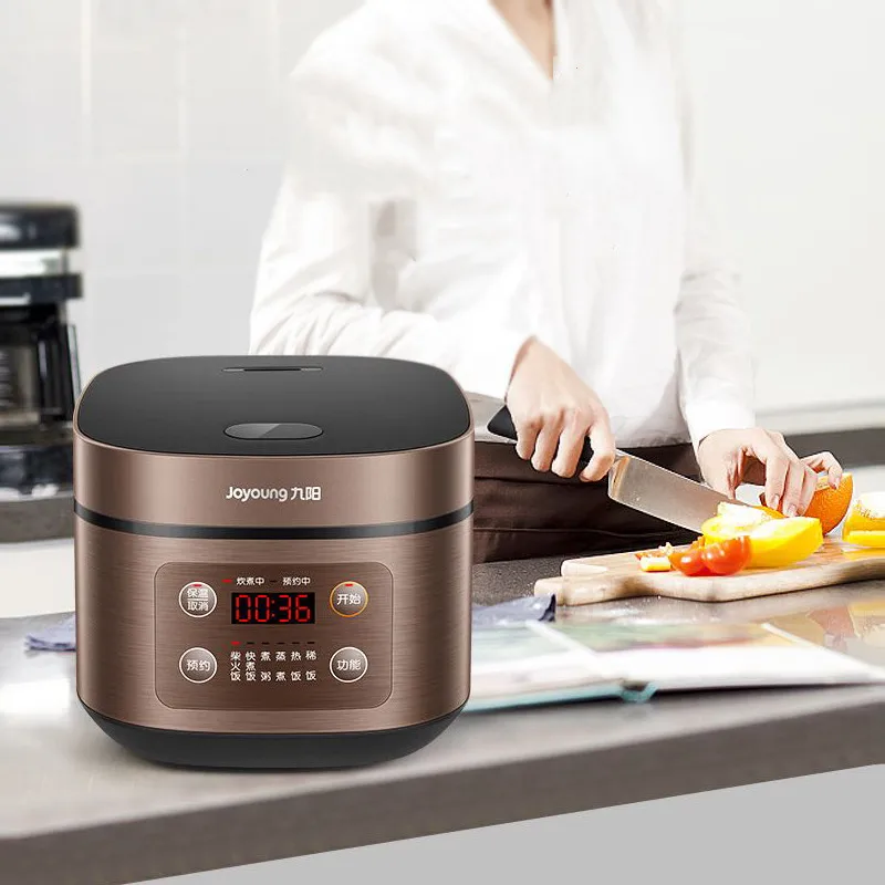 

220V Electric Rice Cooker 4L Large Firepower Firewood Rice Intelligent Reservation Multi-function Stew Overflow Prevention