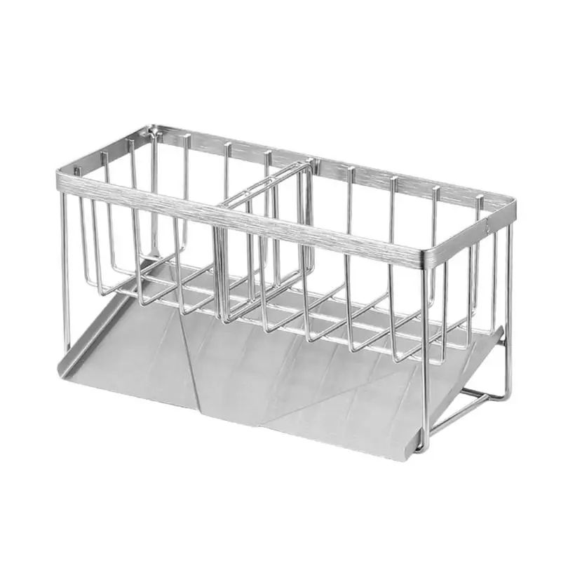 

Kitchen Sink Organizer Rustproof Stainless Steel Sponge Holder For Kitchen Sink Stainless Steel Rust-Proof Shelf Kitchen