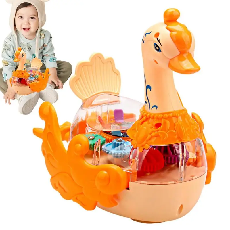 

Light Up Toy Car Shape Clear Car Toy LED Effects Bump And Go Animal Car Toy Fun Educational Music Birthday Gift Toddlers