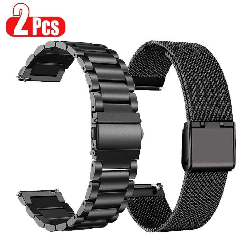 

20mm 22mm Metal Strap For Haylou GST Lite RT LS05S RT2 LS10 RT3 Stainless Steel Bracelet For Haylou RS4 Plus LS12 LS02 Wristband