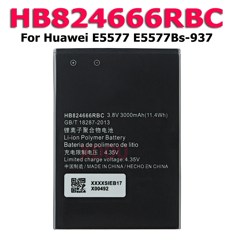 Новинка 2023, запасная батарея XDOU HB824666RBC для Huawei E5577, 55 000 мАч