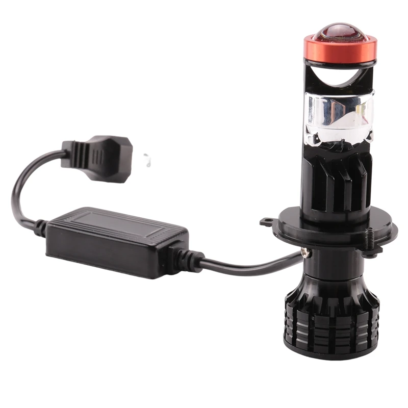 H4 светодиодный мини-проектор 3D-объектив 90 Вт 25000LM мотоциклетная фара