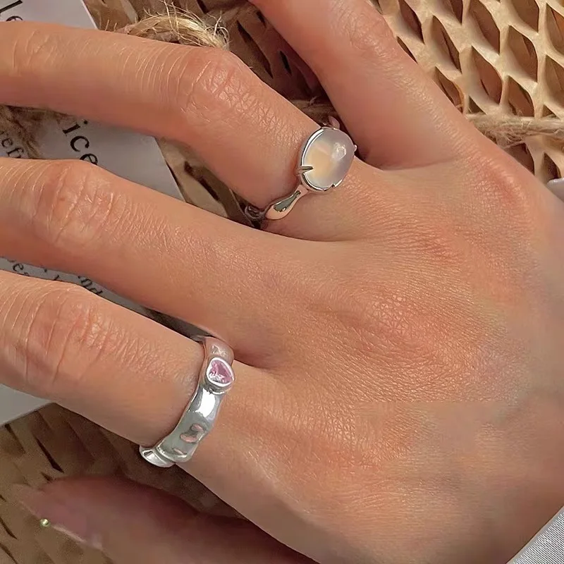 

Ring Anillo Y2k Accessory Fairy Grunge Chic Jewelry Pearl Bague Gothic Aesthetic Anel Steampunk Wedding Viking Cosplay Anime 반지