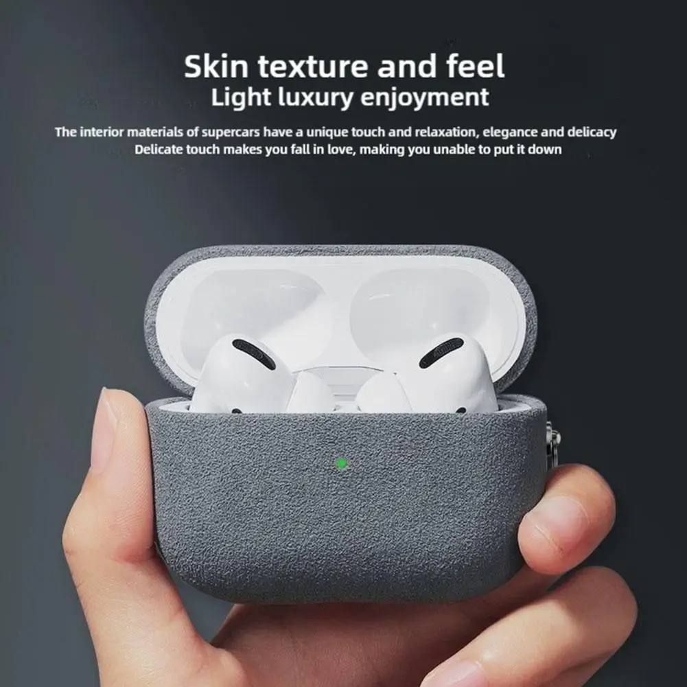 Чехол для наушников Airpods 4 искусственная кожа цвет в ассортименте