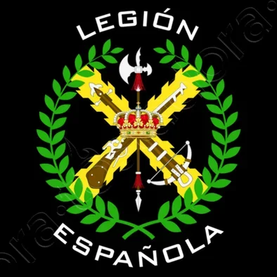 Фото Значок испанского легиона Ejezioneito Español футболка 100% хлопок с круглым вырезом летняя повседневная мужская футболка с коротким рукавом размер S-3XL №4