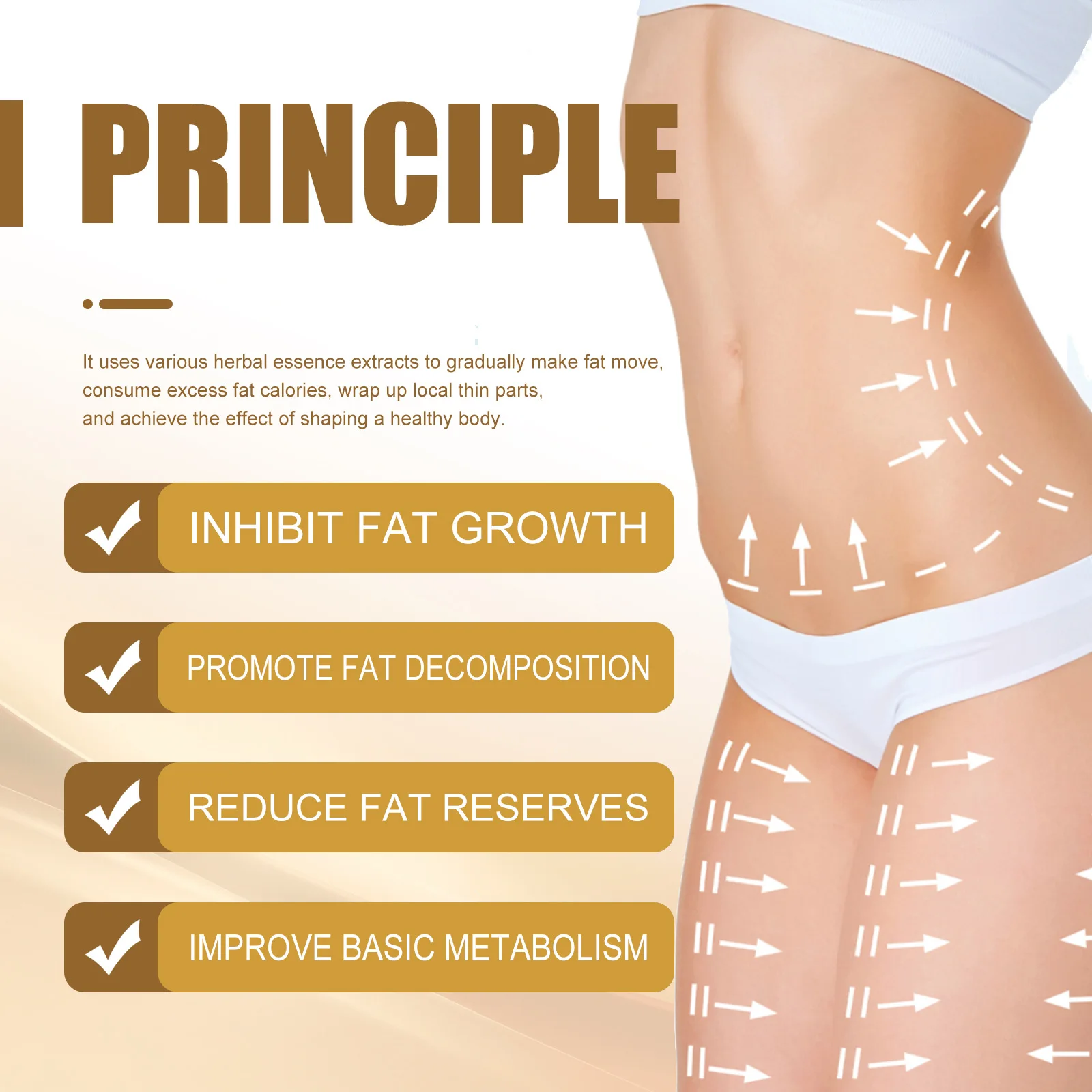 Лимфодренажный травяной гель для душа Wei-ght L-oss Имбирное средство мытья тела