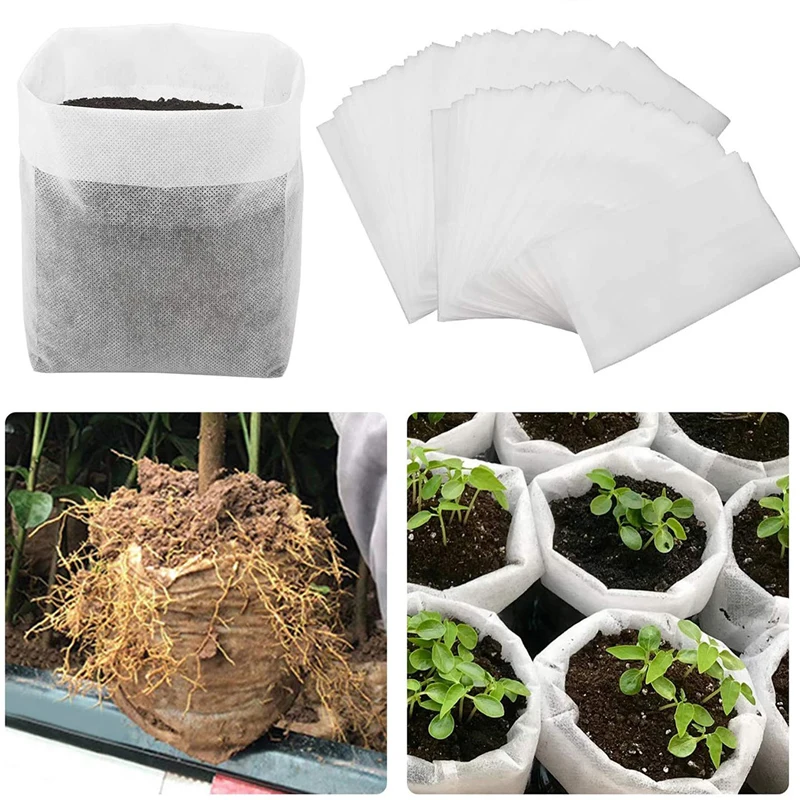 

Non-woven Seedling Bags Are Biodegradable Environmentally Friendly Breathable and Absorbent High Survival Rate Planting Bags