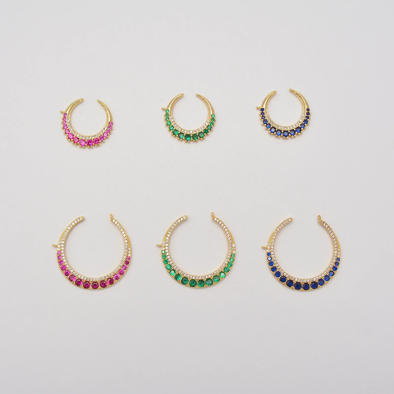 Соединитель Moon Meniscus с двумя крючками подвеска застежкой ювелирные аксессуары