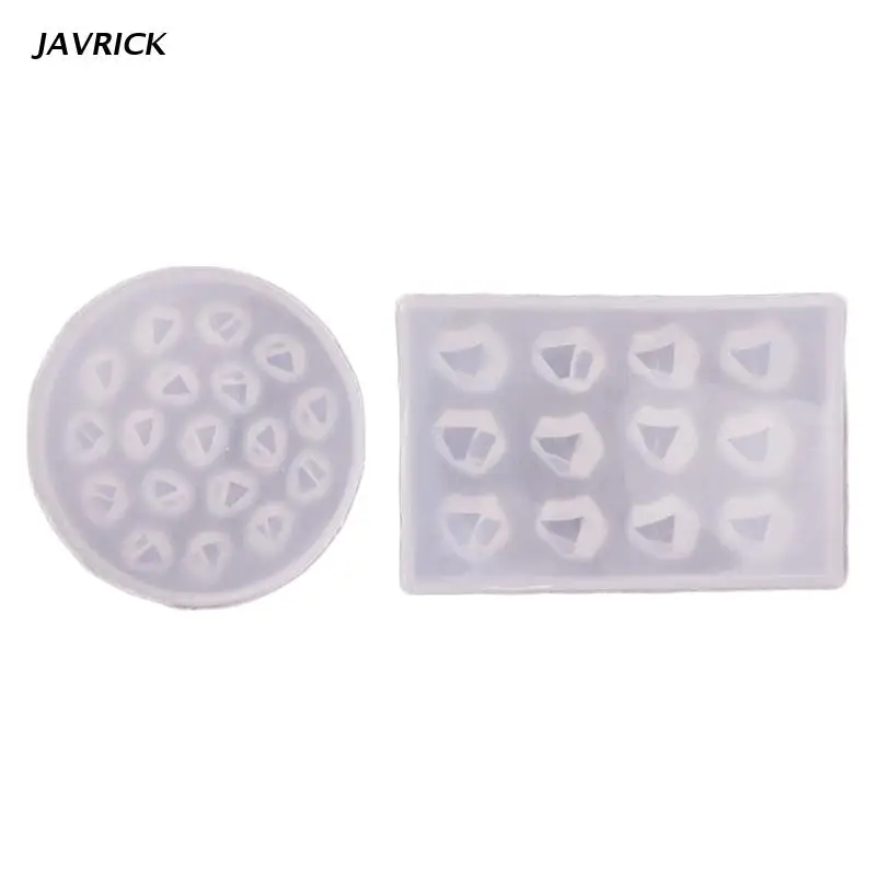 

3D Gems Fondant Molds Keychain Pendants Resin Molds Silicone Jewelry Casting Molds for Cake Phone Case Decorations