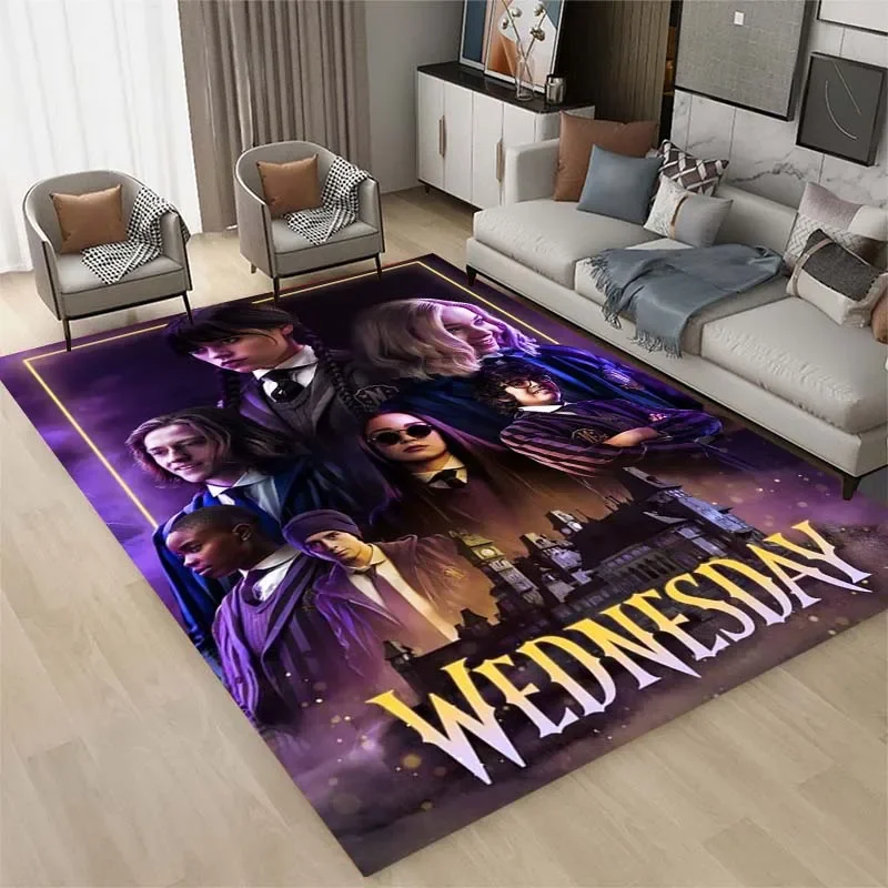 

Film Wednesday Printed Carpet, Living Room and Bedroom Decorative Carpet, Kitchen and Bathroom Non slip Floor Mats, Door Mats