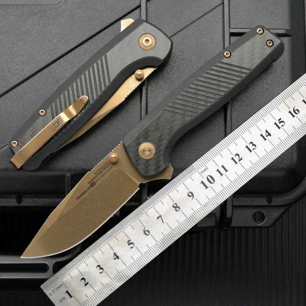 

SOG Sorgo XR folding knife D2 steel high hardness sharp folding knife carbon fiber EDC defensive knife outdoor knife
