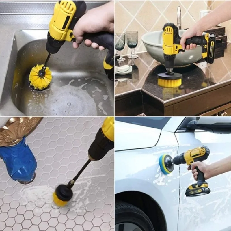 Щетка для электродрели с пересечением границ