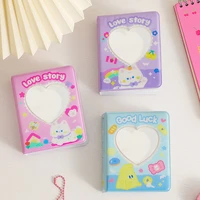 kawaii 3 inch portable mini photocards collect book kpop double side photo organizer book gift school stationery photo album