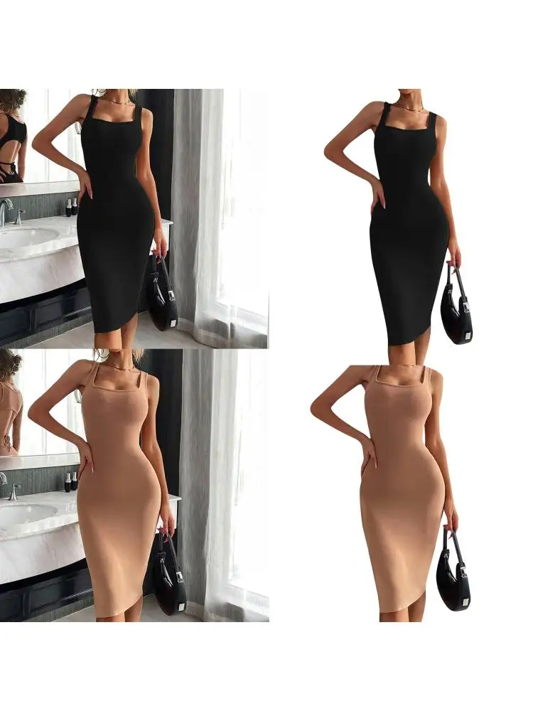 

Women Casual Top Bodycon Dress Backless Sleeveless Club Mini Dress Sundress