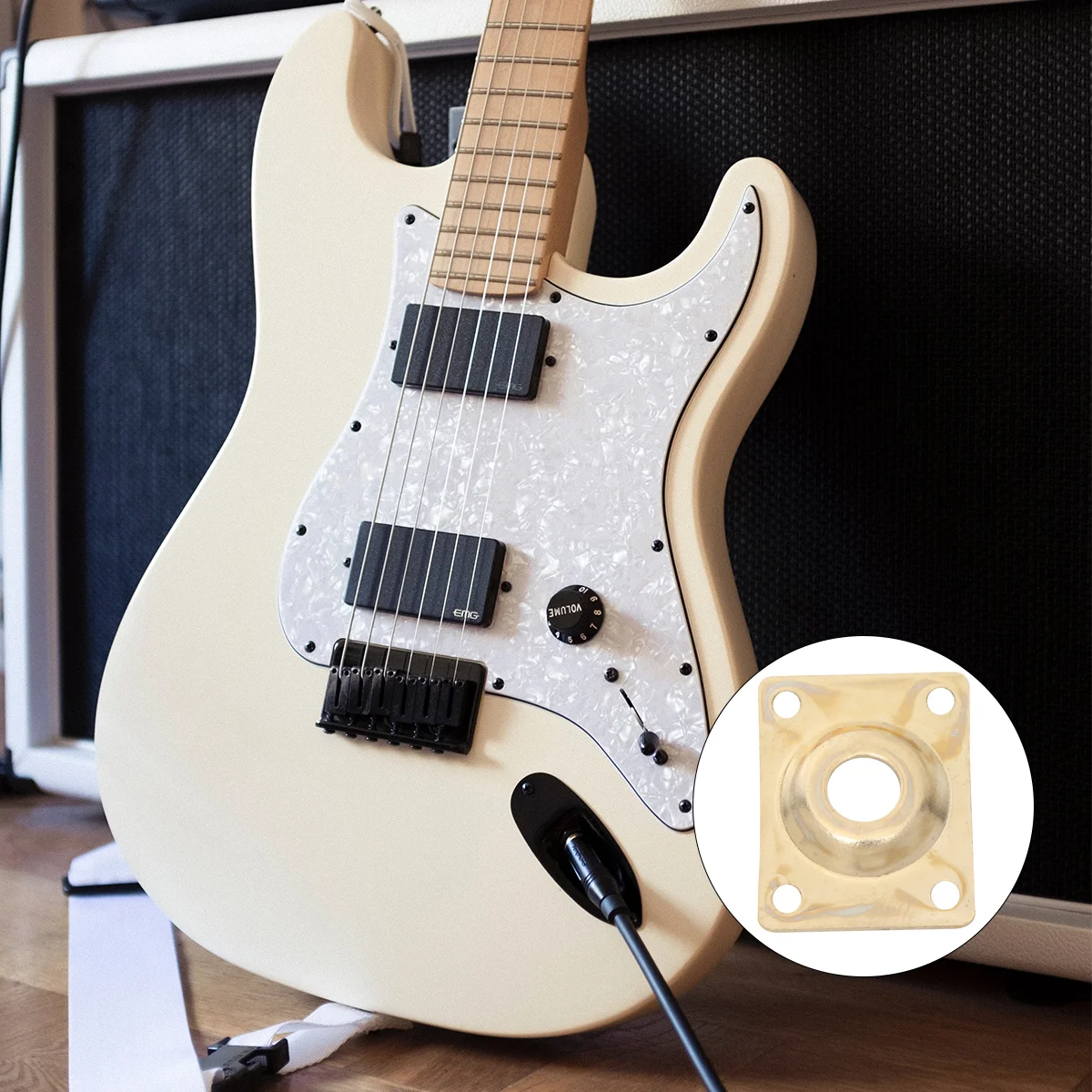 

Jack Guitare De Plaque Sortie Guitar Prise Electric Accessoires Pour Plate Input