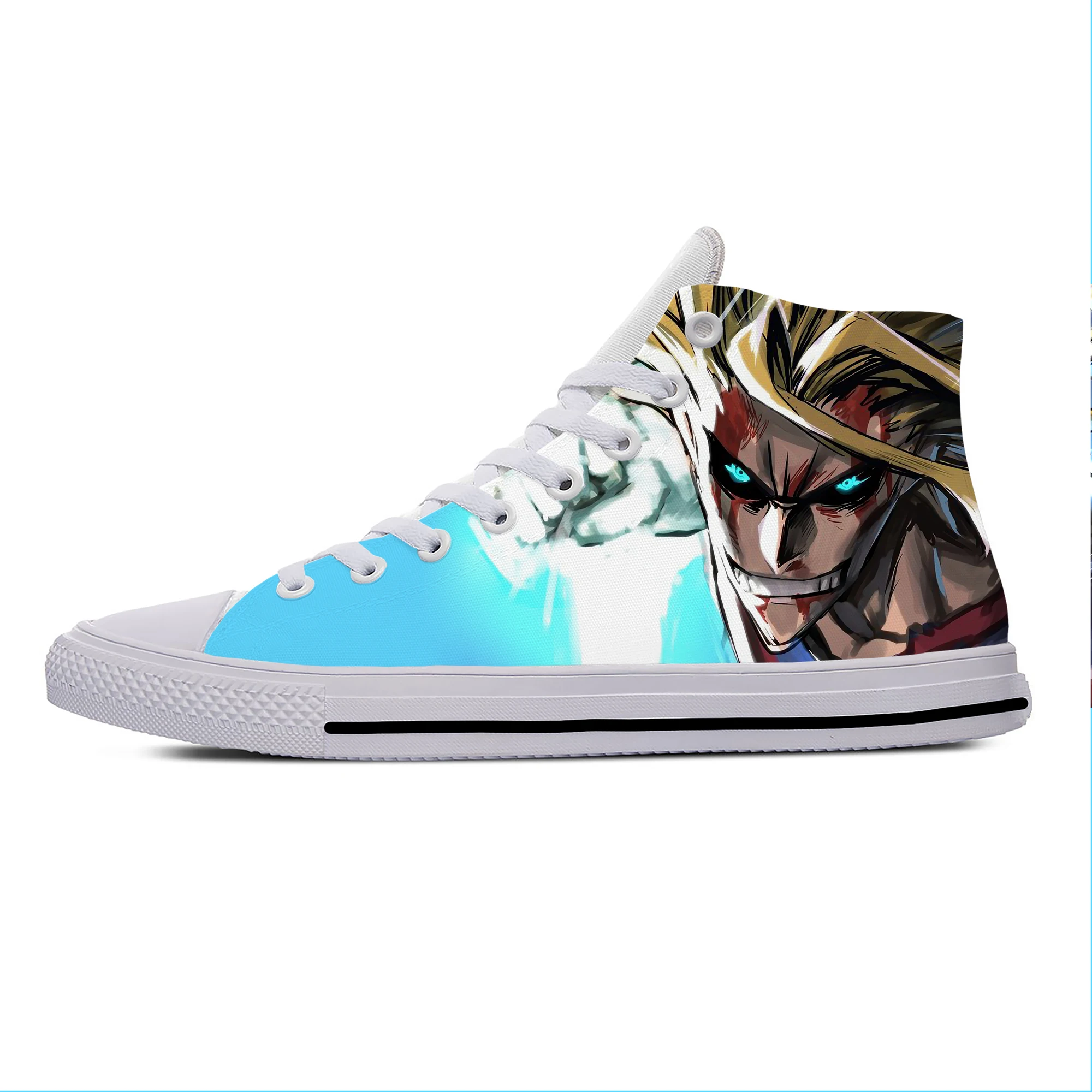 

Повседневные тканевые кроссовки с высоким верхом, легкие дышащие кеды с японским Аниме Манга, моя геройская академия, с 3D принтом, для мужчин и женщин