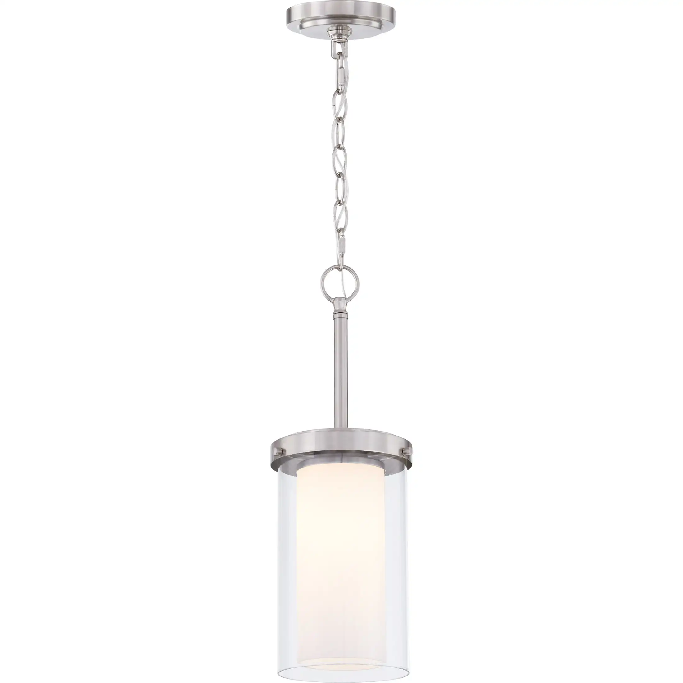 

Shelby 1-Light Brushed Nickel Mini Pendant