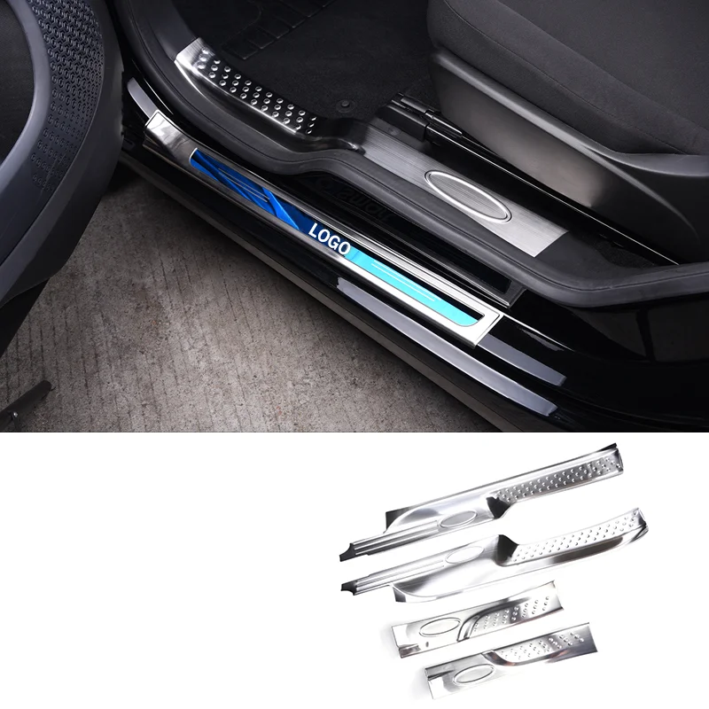For Smart 453 Fortwo Forfour Styling Interior Exterior Accessories Car Threshold Stickers Bumper Film Cover Door Sill Protector