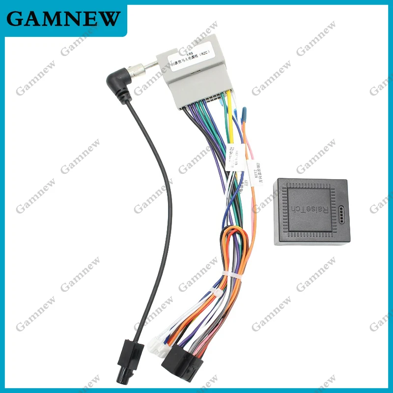 

16-контактный автомобильный жгут проводов адаптер с декодером Canbus Box Android радио кабель питания для Jeep Wrangler JK 2008-2017