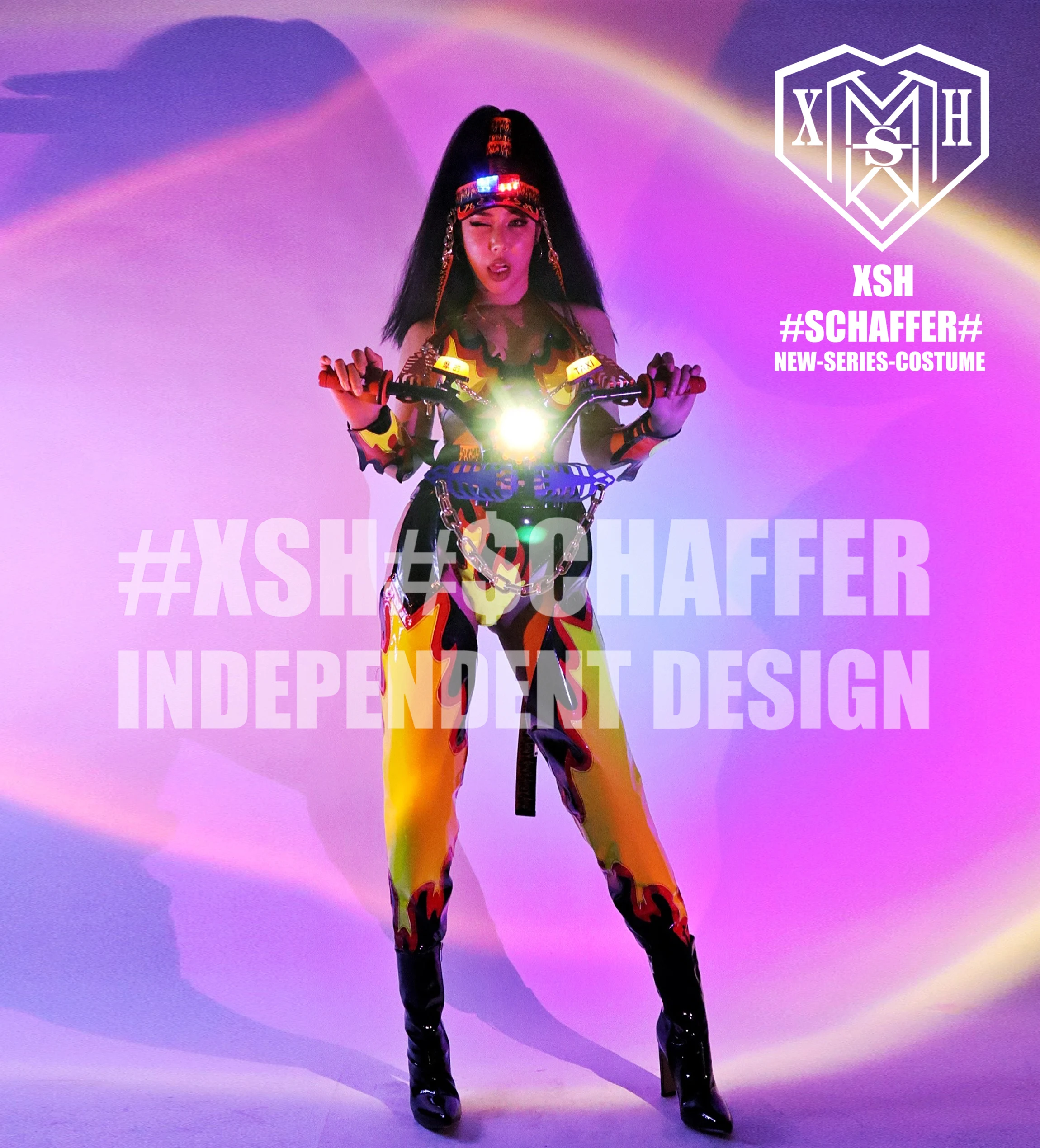 Женский костюм для ночного клуба GOGO в стиле панк