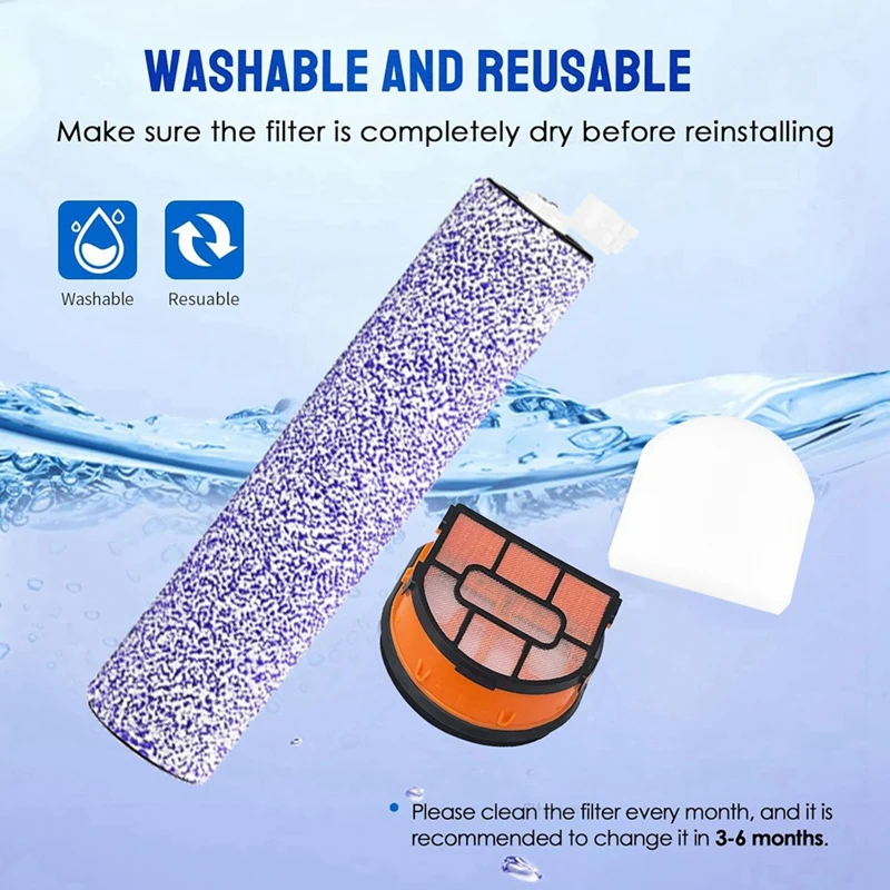 Сменная роликовая щетка и комплект поролоновых фильтров для аксессуаров