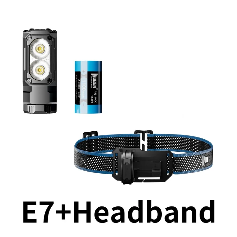 WUBEN E7 Лучший перезаряжаемый налобный фонарь 1800 люмен включает одну батарею 26650