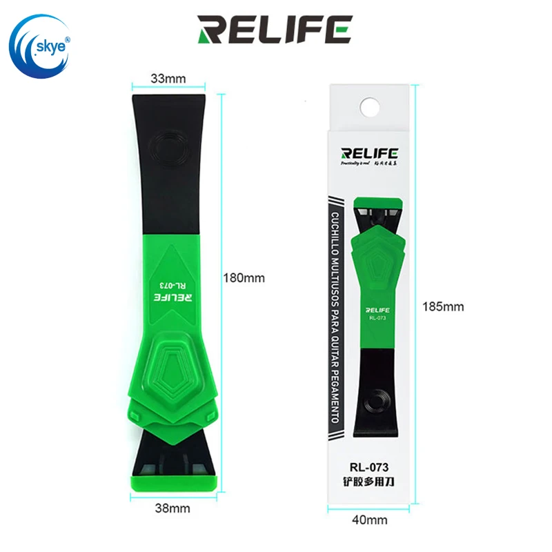 

Relife RL-073 Muiti-function Plastic Shovel Knife Removing Screen OCA Glue and Disassembly Frame Cutting Polarizer Pry Screen