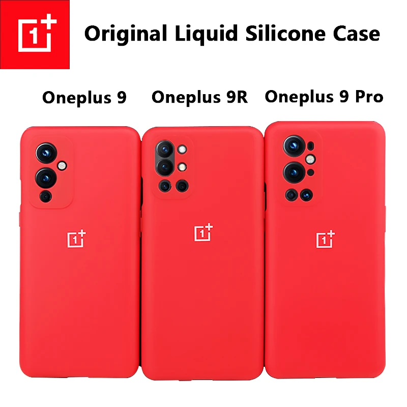 Оригинальный чехол OnePlus 9 из жидкого силикона задняя крышка One Plus 9R мягкий