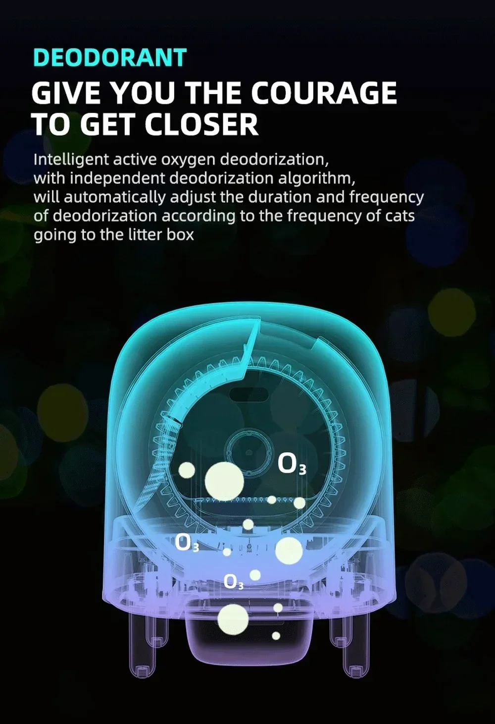 Автоматический умный ящик для кошачьего туалета с поддержкой Wi-Fi дистанционное