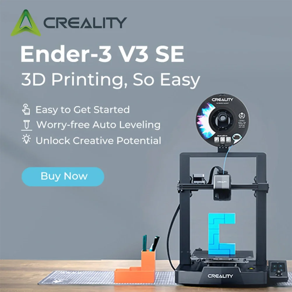 3D-принтер Creality Ender-3 V3 SE 250 мм/с скорость печати с CR-touch автовыравнивание 220*220*250 мм