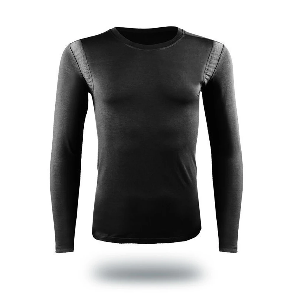

Male Tops Mens Leisure T Shirt Thermal Thicken Tops Underwear Winter Base Layer Bottoming Breathable Crew Neck