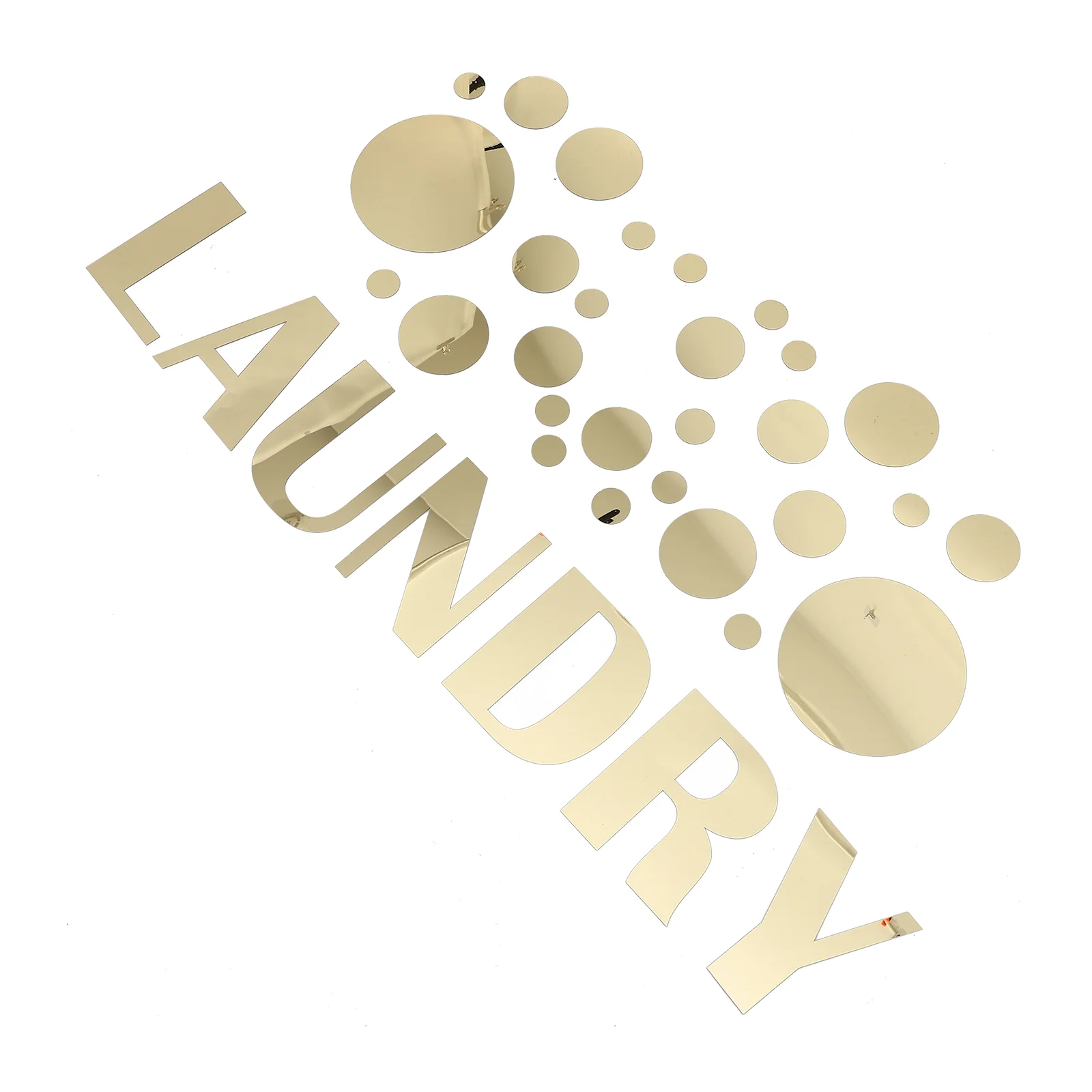 

Walllaundry Acrylic Decal Adhesive Decals Sticker Self Roomdecorative Sign 3D Mural Sheets Circle Round Bedroom Signs Effectdiy