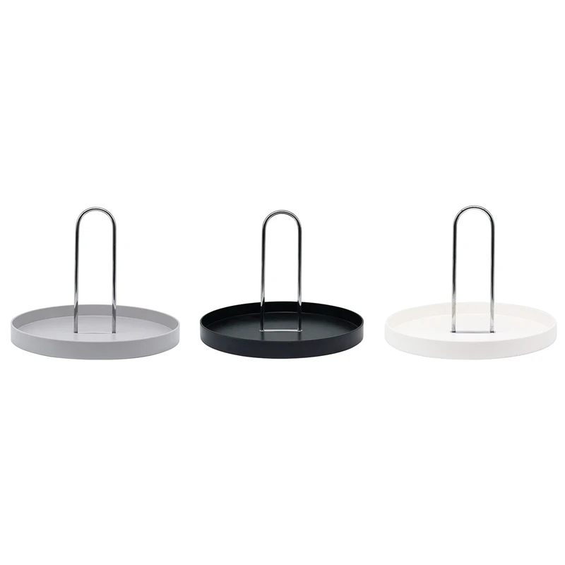 

Настольный поднос для хранения в скандинавском стиле, круглые пластиковые лотки для ювелирных изделий, поднос для еды в гостиной, на кухонн...